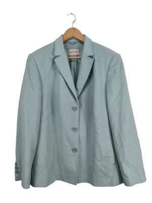 BASLER Teddymantel Damen Mantel Gr. DE 48 blau Business-Look