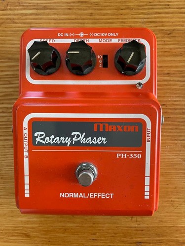 Maxon PH-350 Rotary Phaser Pedal Tested With Adapter Box Manual