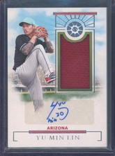 2024 Panini Boys of Summer YU-MIN LIN #PMSYML Silver Patch Auto /99 Diamondbacks