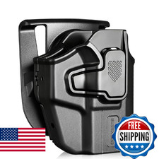 WARRIORLAND Universal OWB Paddle Holster w/Optic Cut, Fits Glock 19/26/43X, FN R