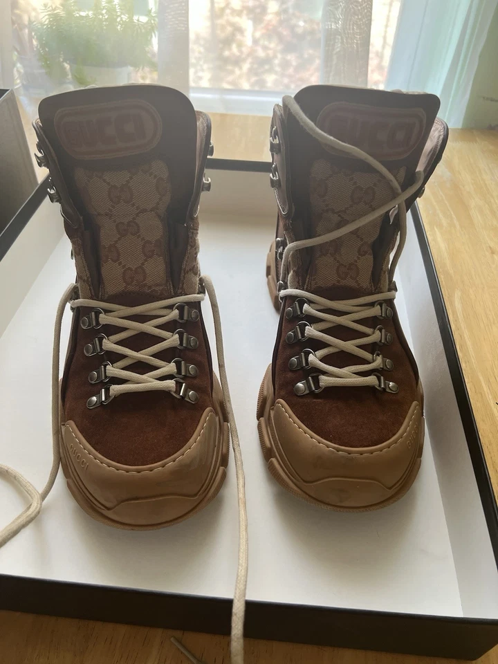 Botas de Senderismo Gucci GG Lona Gamuza Talla: talla 8 Foto 4 de 4