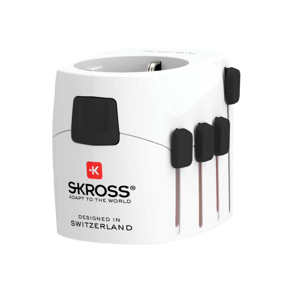 Adaptateur de voyage universal 6.3A compact pour globe-trotteurs