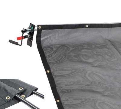 DTR DUMP Trailer PVC Mesh Tarp Kit w/ 5' x 12' Double Pocket PVC Mesh Tarp