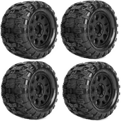 Powerhobby 1/8 MT 3.8 Raptor Belted Mounted Tires (4) Traxxas Hoss
