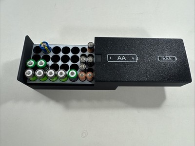AA & AAA Battery Container Storage / 40 Slot Capacity **Batteries Not Included**