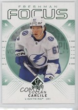 2024-25 SP Authentic Freshman Focus Green Declan Carlile #19 1e5k