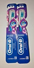 Set of 2 Oral-B Vivid Whitening Manual Toothbrushes Medium New in Packages