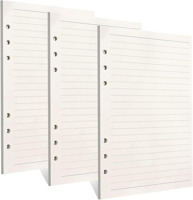 A5 Nachfüllpapier, 135 Blätter A5 Papier 6 Löcher Nachfülleinlagen Loose Notizpa