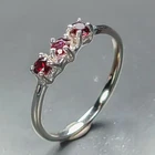 Handmade ring Natural Rhodolite Ring 925 Sterling Silver Size 7.5 /R480045