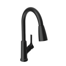 Elkay LK1410MB Single Hole Kitchen Faucet W/Pulldown Spray In Matte Black