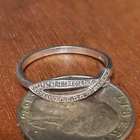 VTG Sterling .925 Silver Jesus Fish Ring Size 9 CZ Christian Ichthys Band Rare