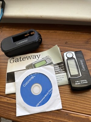 Gateway  4 in 1 Digital Music Player   Vintage  USB MP3 Player Tested Works