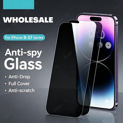 Privacy Screen Protector Tempered Glass Wholesale For iPhone17 16 15 14 13 12 11