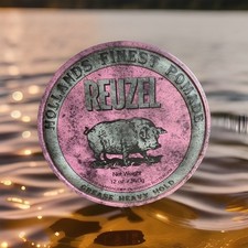 12 OZ PINK SEALED REUZEL HAIR STYLING GREASE HEAVY HOLD POMADE HOLLANDS FINEST