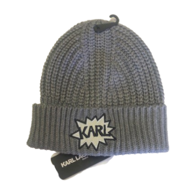 Karl Lagerfeld Grey Pow Logo Beanie, One Size | eBay display picture 2