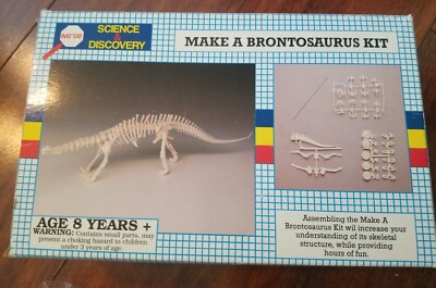 BRAND NEW VTG 1993 BATTAT SCIENCE & DISCOVERY MAKE A BRONTOSAURUS KIT 