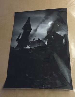 Marko Manev Star Wars The Force Awakens NOIR variant  Finn LE / 75 13x 19 Inches