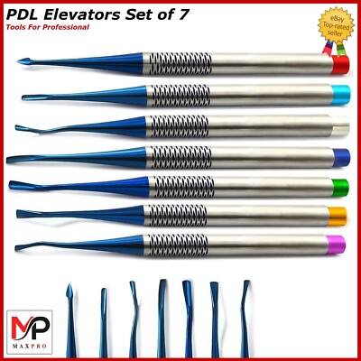 PDL, Luxating Root Elevators Set of 7 Pieces Dental instruments