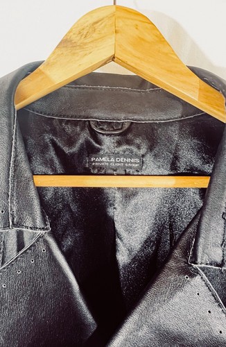 Geniune Leather Motorctyle Jacket, Pamela Dennis Private Client Group. Large - Picture 10 of 19