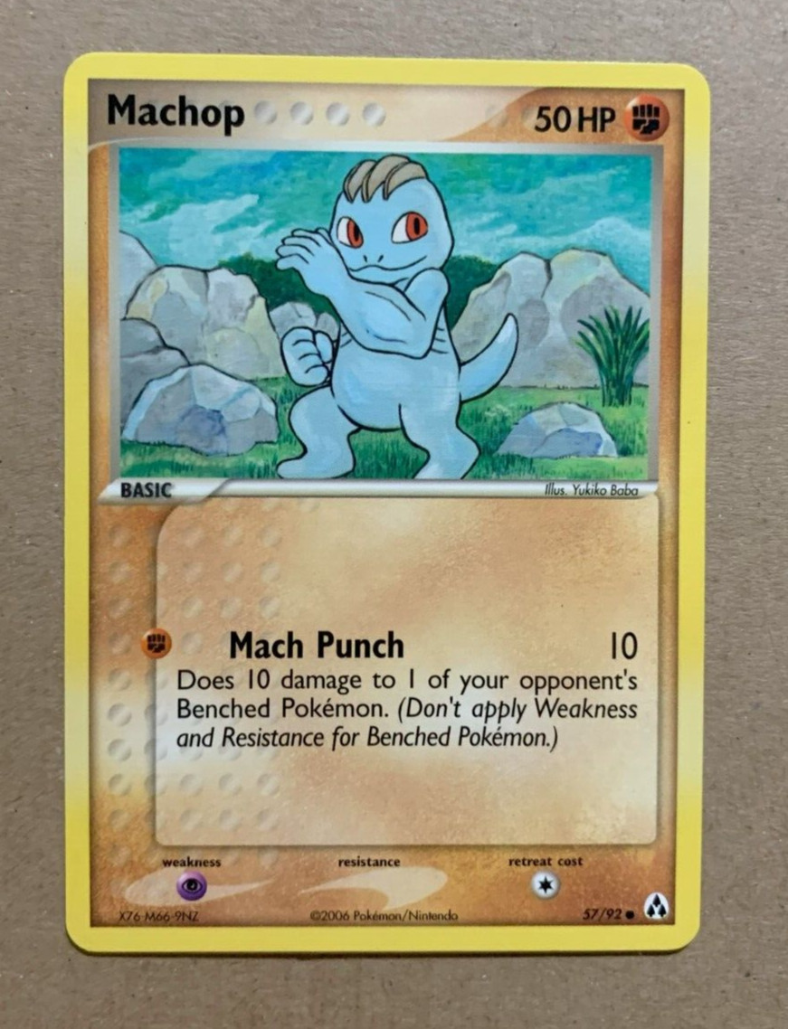 Machop 57/92 EX Legend Maker - Common Pokemon Card - NM/Mint