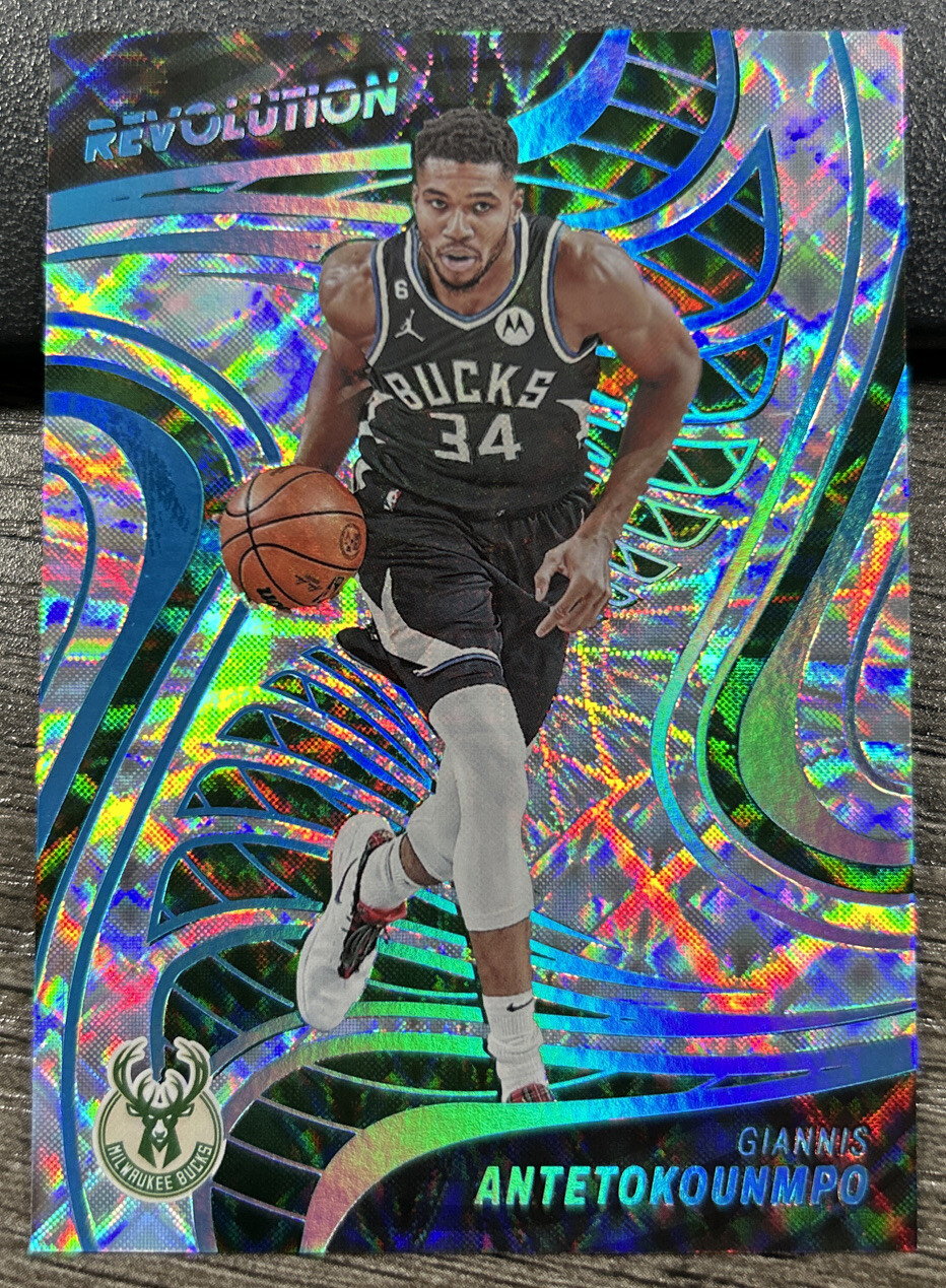 Giannis Antetokounmpo 2022-23 Panini Revolution Future Frame #/60 Bucks #73