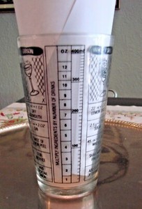 Irvinware Cocktail Recipe Measuring Glass Barware Bartending Mixology