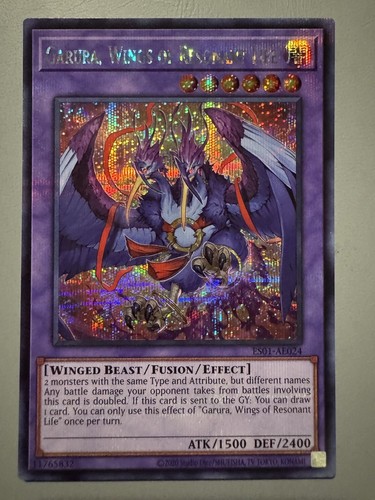 YUGIOH GARURA WINGS OF RESONANT LIFE ASIA ENGLISH ES01-AE024 SECRET RARE - 第 1/3 張圖片