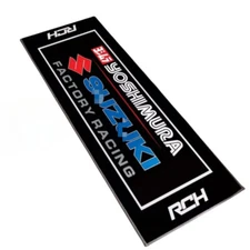 220*80CM Motorcycle Garage Floor Mat Workshop Factory Racing carpet For SUZUKI