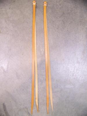 One Pair Leather Saddle Strings 22 Inch Length x 1/2 Inch Wide Light Oil