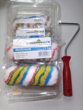 10 Swiss Lacke Multicolor Spezial Kleinwalze 12 cm mit 1 Walzenbügel 27 cm lang