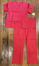 Women's SS Scrub Set - All Day by Landau - Size M - Brand New w/tags - Red