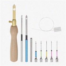 CraftyStitch Adjustable Punch Needle Kit: 8 Sizes Handle Punch Needle with Adjus