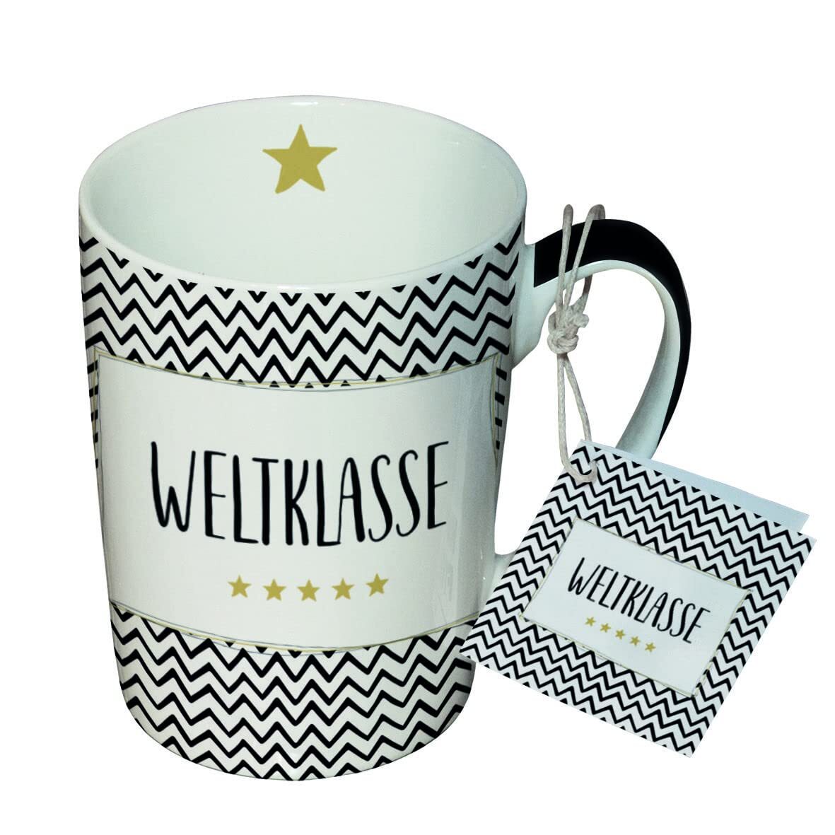 PPD Porzellan-Becher „Best Dad“ – 0,25 Liter, Spülmaschinen- & Mikrowellengeeignet, Höhe 10,5 Cm