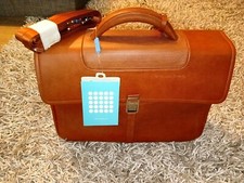 Cartella Originale Piquadro In Pelle Color Marroncino. Con Libretto E Accessori 