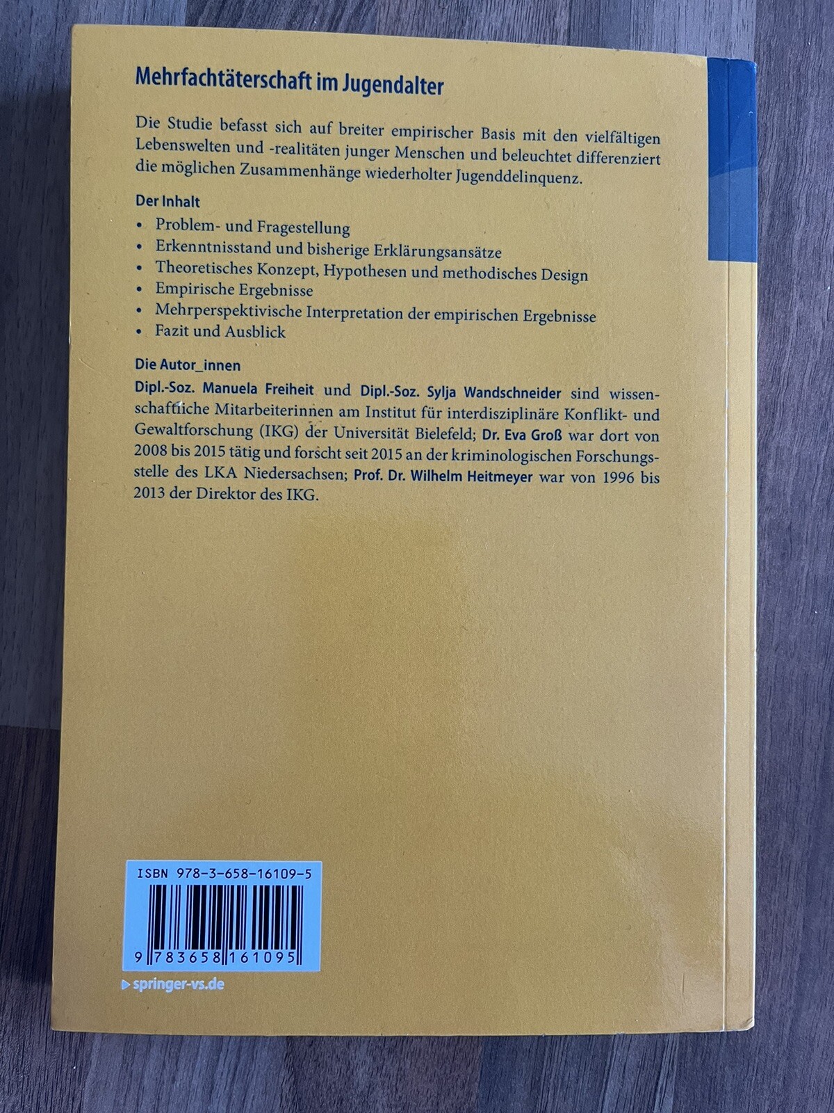 Thumbnail - Mehrfachtäterschaft Jugendalter Von Manuela Freiheit (2017,