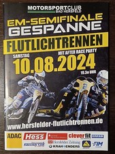 2024 SIDECAR EUROPEAN SEMI GRASS TRACK - BAD HERSFELD !!! speedway programme