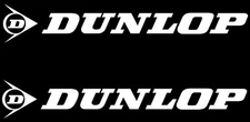 Custom Dunlop 1 Pair Vinyl Decal JDM Motorcycle Multiple Colors and Sizes