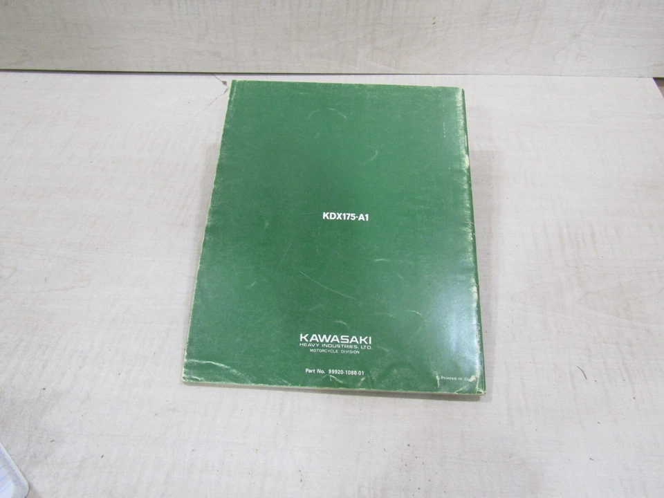 Kawasaki KDX175 1980 manual del propietario y manual de servicio 99920-1088-01 Foto 2 de 2