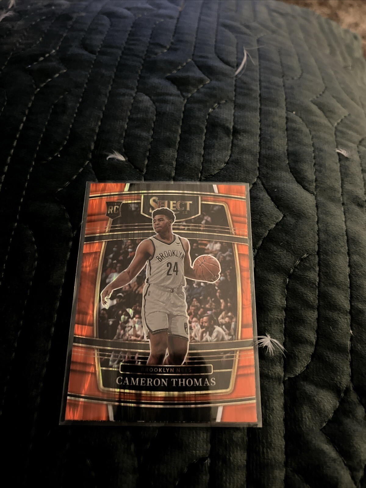 Cam Thomas 2021-22 Select Concourse Orange Flash Prizm RC #21 Nets Cameron ESE