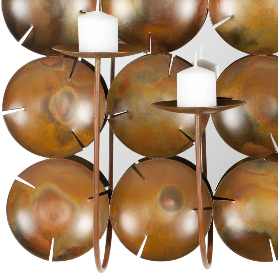 SAFAVIEH Decoración Pared Taza Corte Redondo 4 Pilares | Cobre | Foto 2 de 2