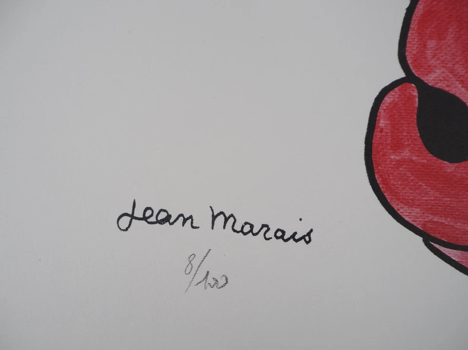 Jean MARAIS : Hommage équestre à Gabin et Ventura, Lithographie signée - Photo 3/4