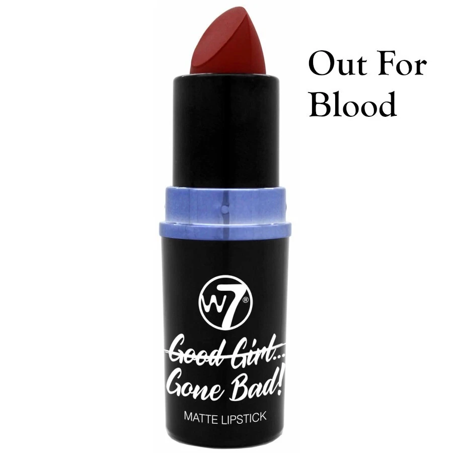 W7 Good Girl... Gone Bad! Matte PURPLE Lipstick - Out for Blo - Image 2 of 3