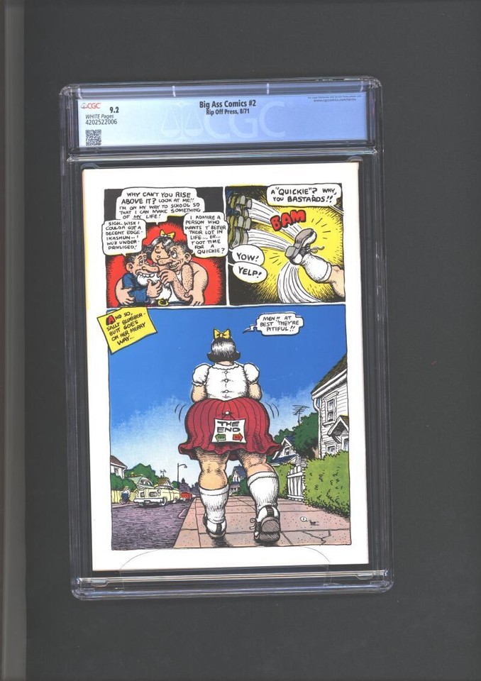 Big Ass Comics 2 CGC 9.2 Robert Crumb Story, Cover