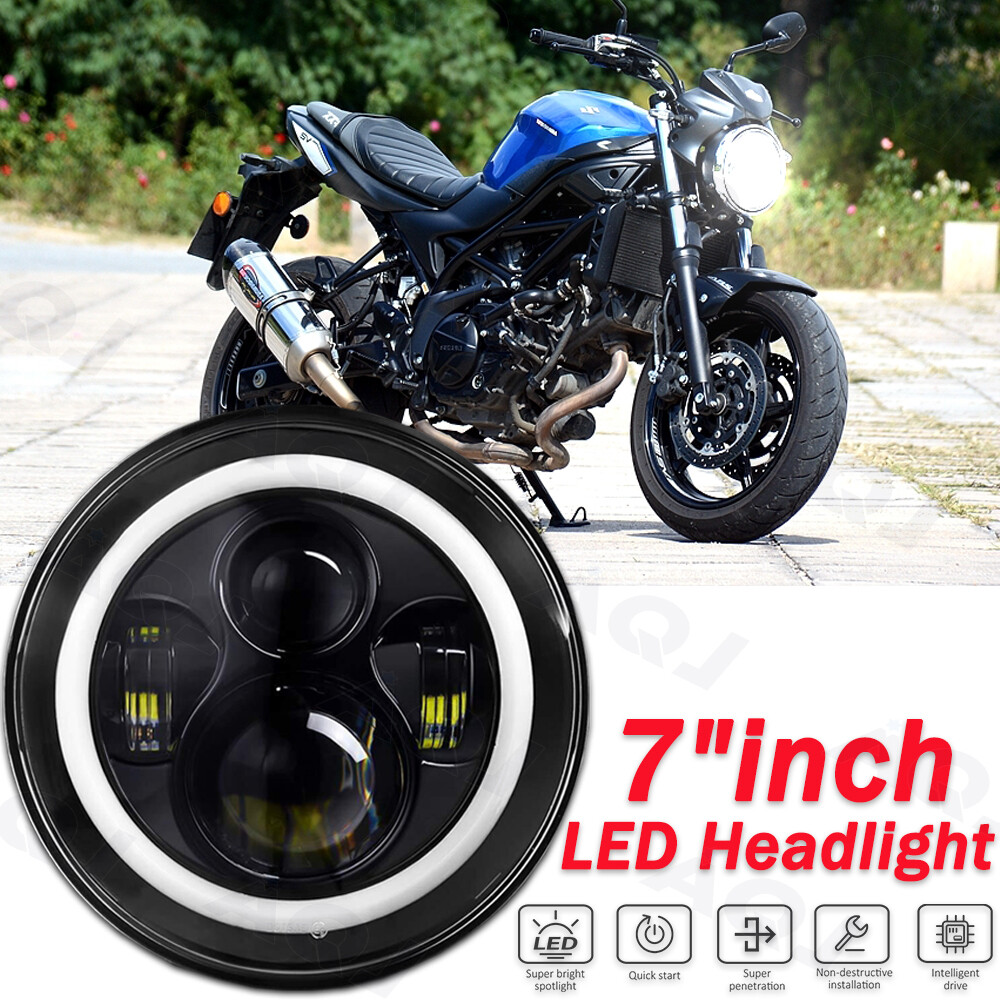 For SUZUKI SV650 Motorcycle 7" inch Projector Led Headlight with Turn