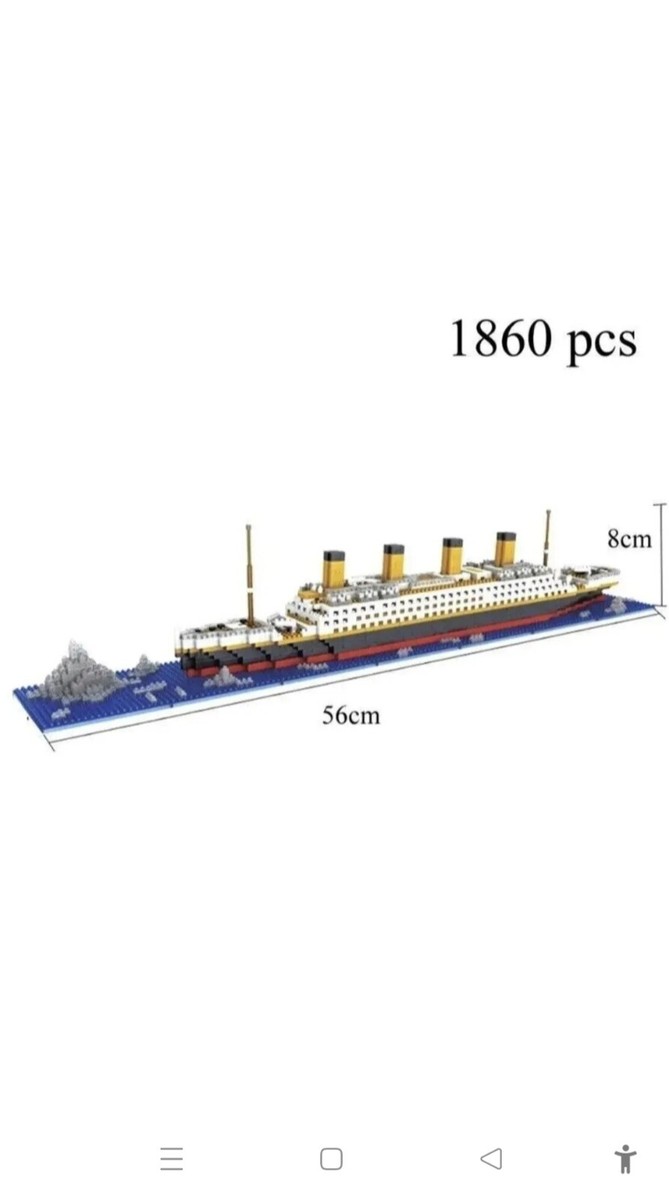 Bloques De Construcción Ensamblados De Barco Modelo Titanic | Cuotas