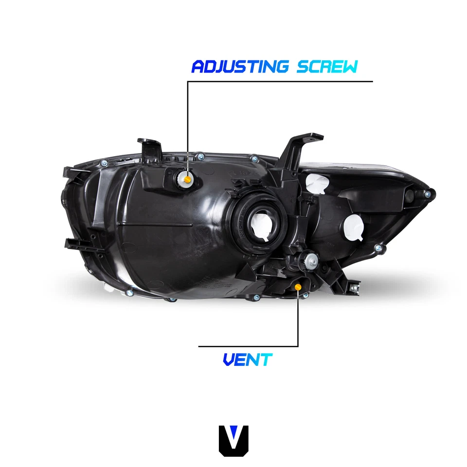 Faros esquineros ámbar carcasa negra izquierda+derecha Toyota Highlander 2008 2009 2010 Foto 3 de 4