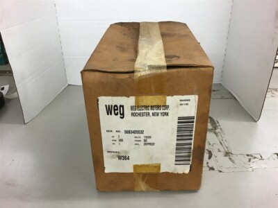 Weg W364 2 HP AC Motor 115/230 volts 3600 Rpm 2P 56C Frame Single Phase