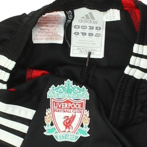Liverpool FC Kids Shorts | Adidas Boys Black Premier League Football Sports - Picture 3 of 5