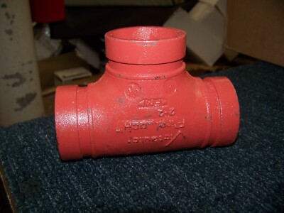 Victaulic Grooved 2'' Tee 27F C-E=2.75'' Firelock 2-2 New
