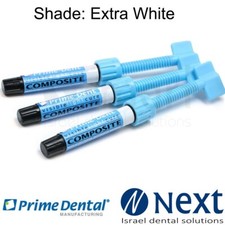 LOTx3 Dental Prime Dental visible light cure composite Nano Hybrid Extra White